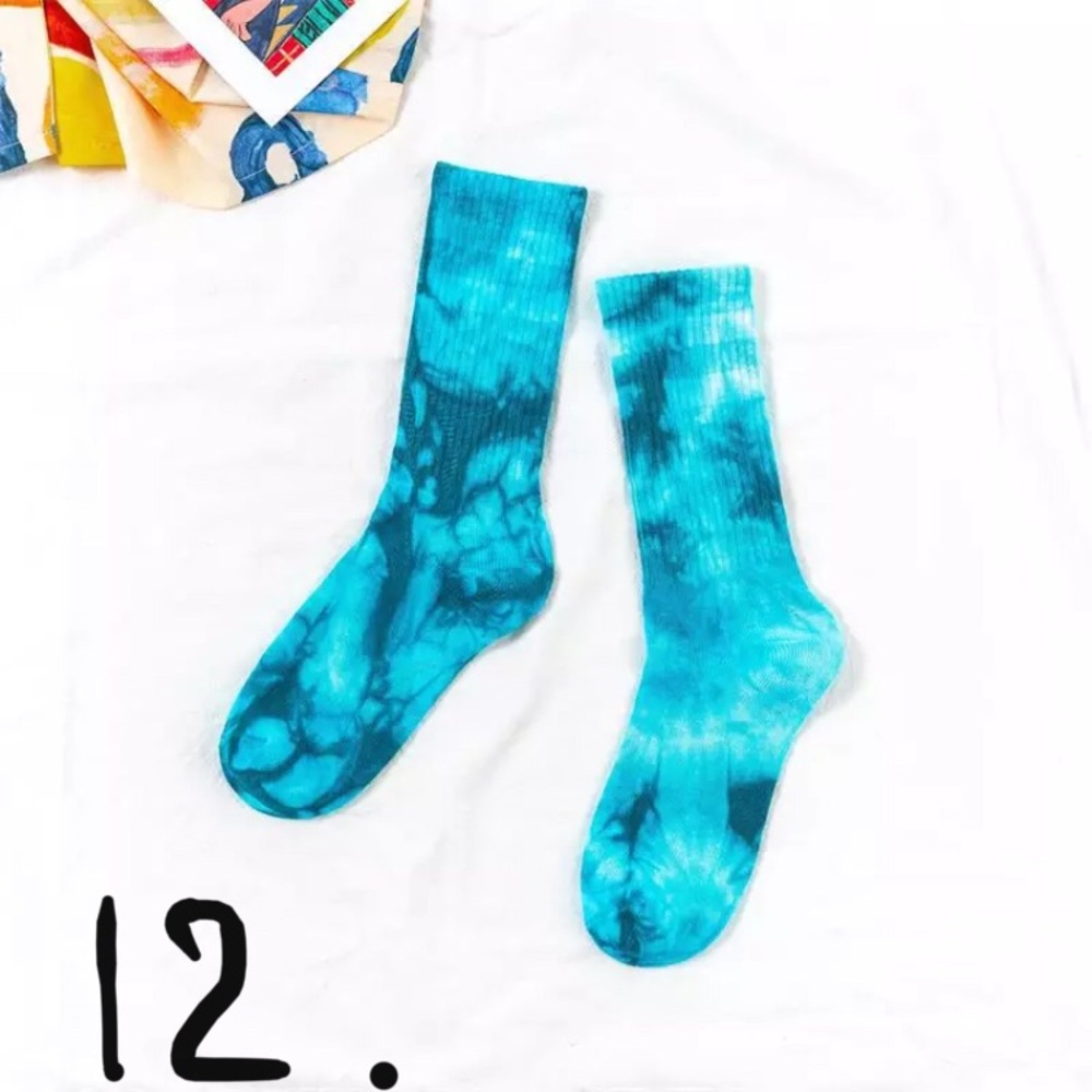 Tie dye cotton tube socks (1 pair- pick a color) - Picture 15 of 16